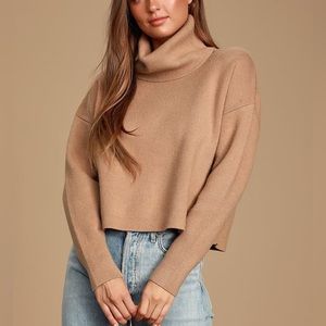 Lulu’s let’s cuddle cowl neck